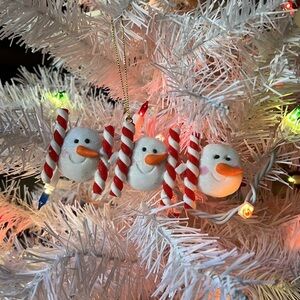 ❤️ Snowman Peppermint Stick Ornament